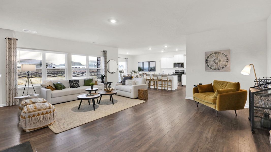 Representative furnished interior of a home built from the Denton by D.R. Horton in Harbor Crest, Ooltewah (Image 11).