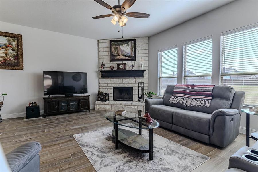 Furnished interior view inside a new home in Coyote Crossing, Godley (Image 6).