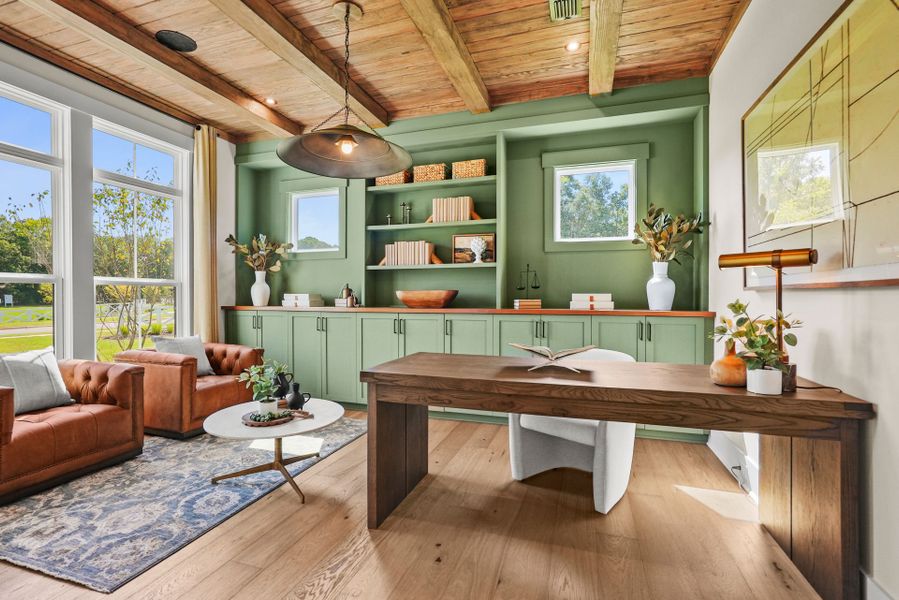Representative furnished interior of a home built from the Hampton by John Wieland in McCoy Farm, Wesley Chapel (Image 36).