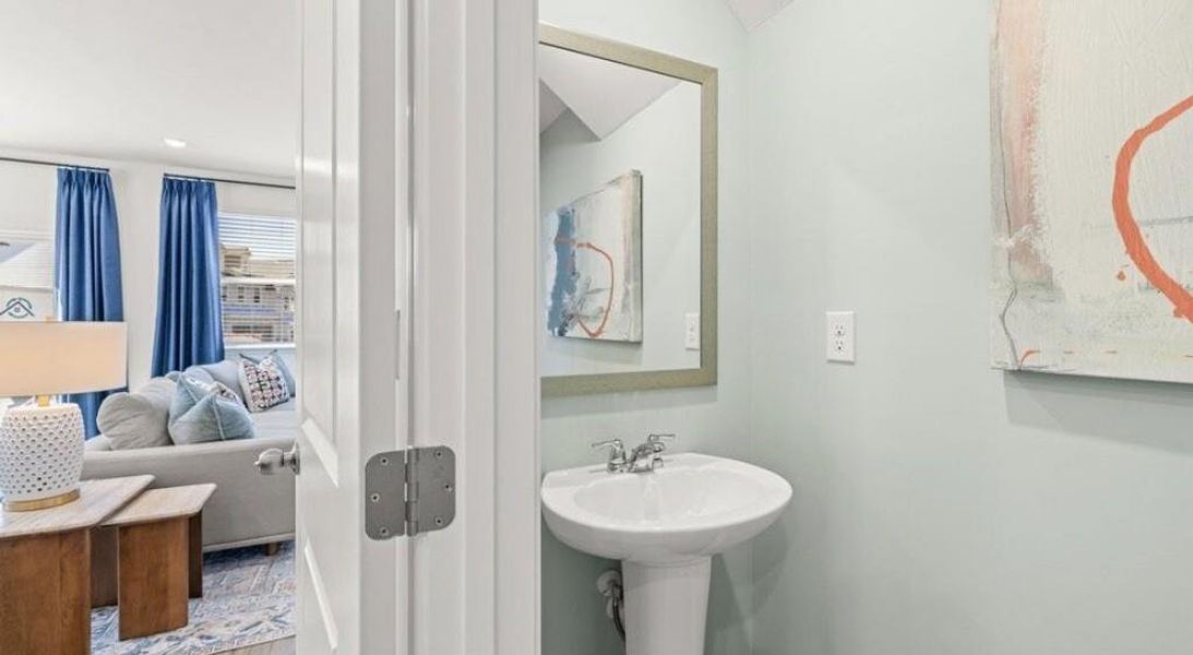 Furnished interior view inside a new home in Towns at Ivy Creek, Buford (Image 11).