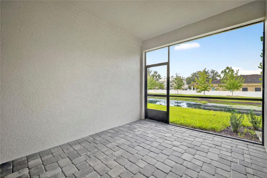 Exterior details and patio area of a home in Bloomingdale Townes, Brandon (Image 4).