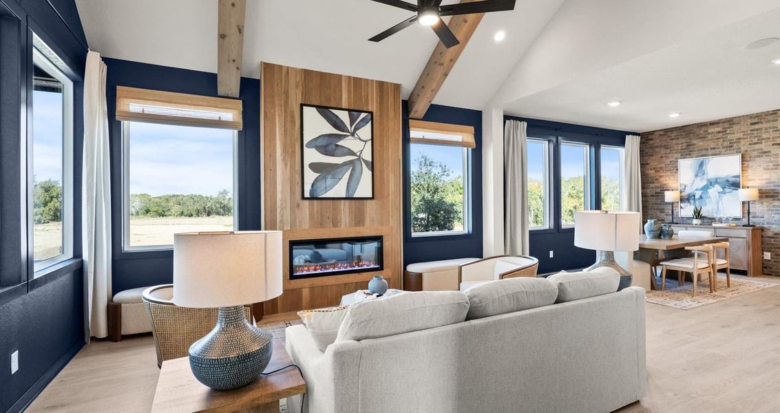 Furnished interior view inside a new home in Stream Waters, Seguin (Image 11).