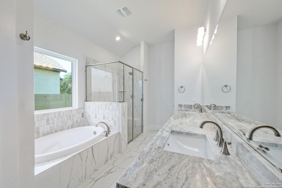 Furnished interior view inside a new home in The Grove at Vintage Oaks, New Braunfels (Image 4).