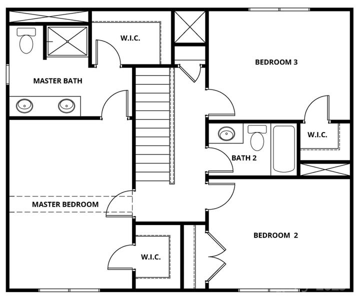 2D floor plan layout of this home in , Winston-Salem, NC (Image 3).