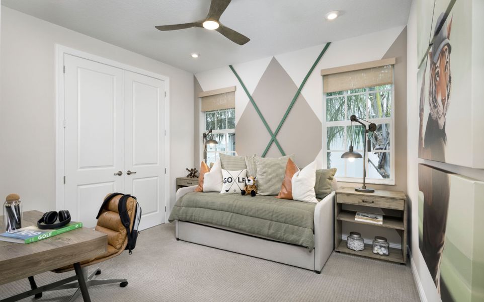 Representative furnished interior of a home built from the Gerbera by Mattamy Homes in Newfield, Palm City (Image 17).