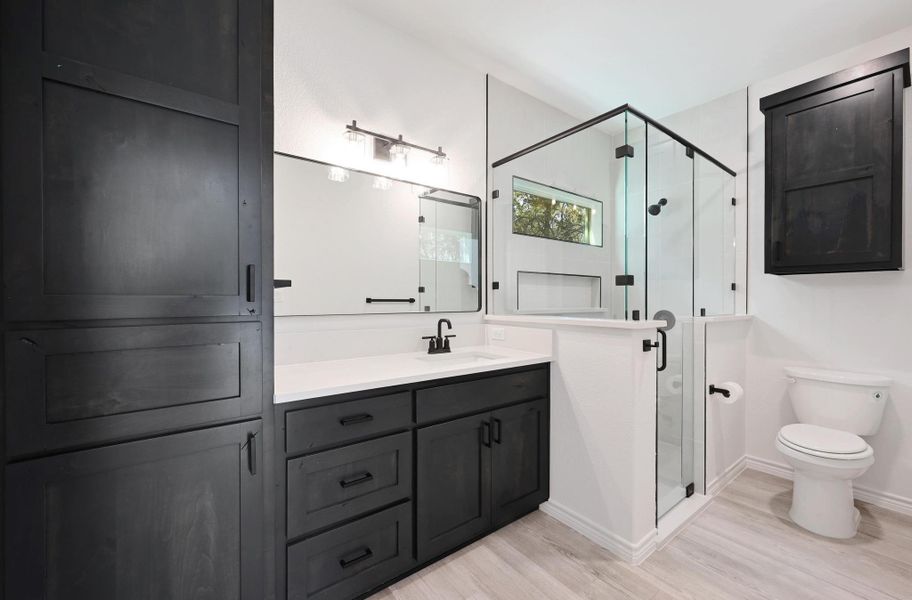 Furnished interior view inside a new home in , Wimberley (Image 9).