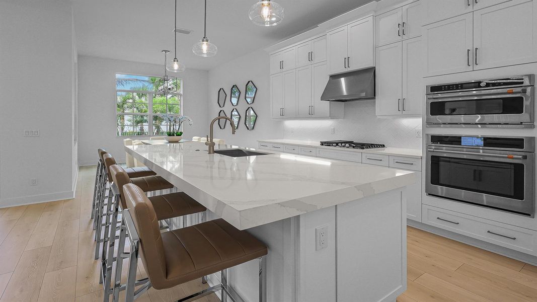 Furnished interior view inside a new home in L'Ambiance at Avenir, Palm Beach Gardens (Image 18).