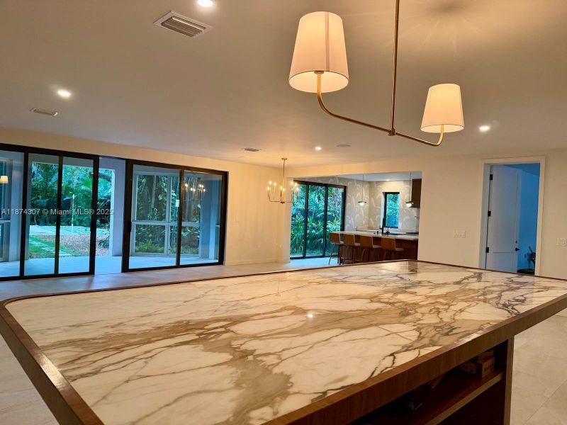 Furnished interior view inside a new home in , Miami (Image 8).