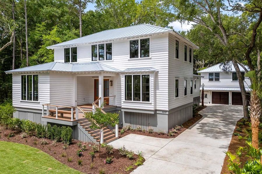 Front exterior of a new home in , Johns Island, SC, highlighting curb appeal (Image 42).