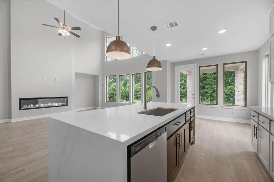Furnished interior view inside a new home in The Trails - 60', New Caney (Image 5).