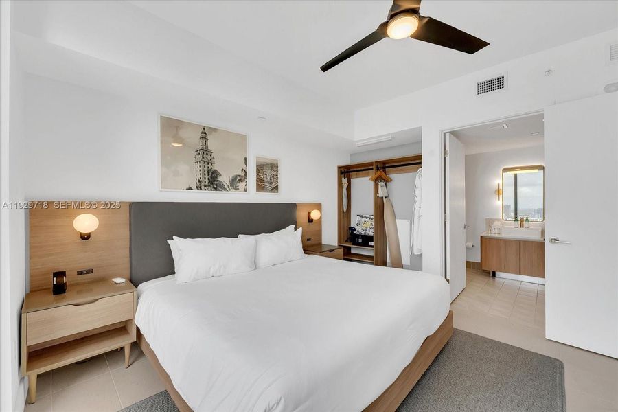 Furnished interior view inside a new home in , Miami (Image 12).