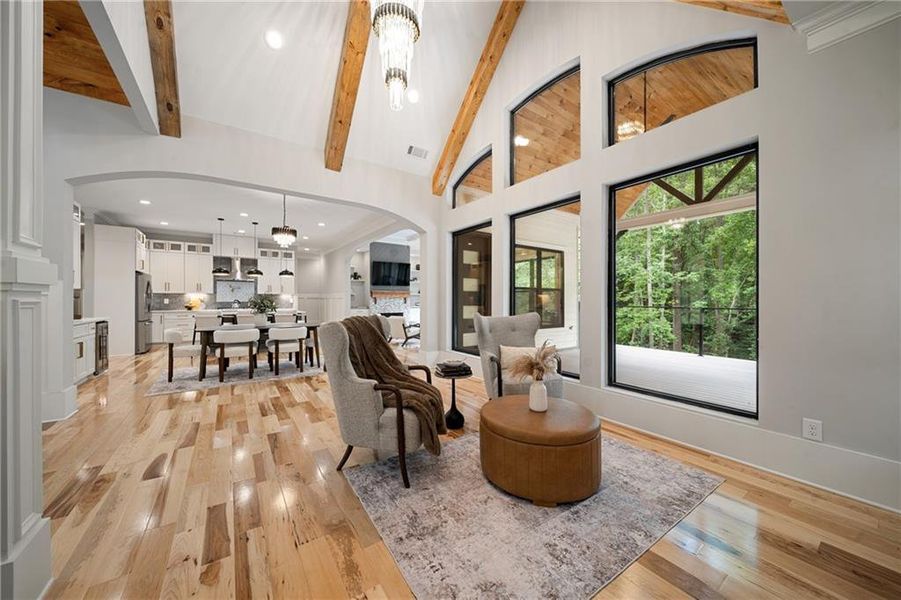 Furnished interior view inside a new home in , Dawsonville (Image 39).