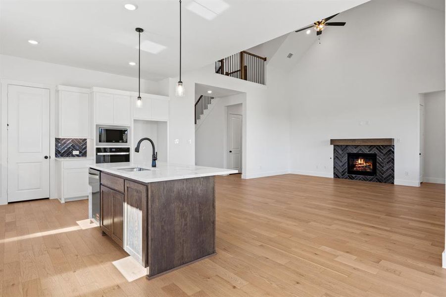 Furnished interior view inside a new home in Chatham Reserve, Providence Village (Image 10).