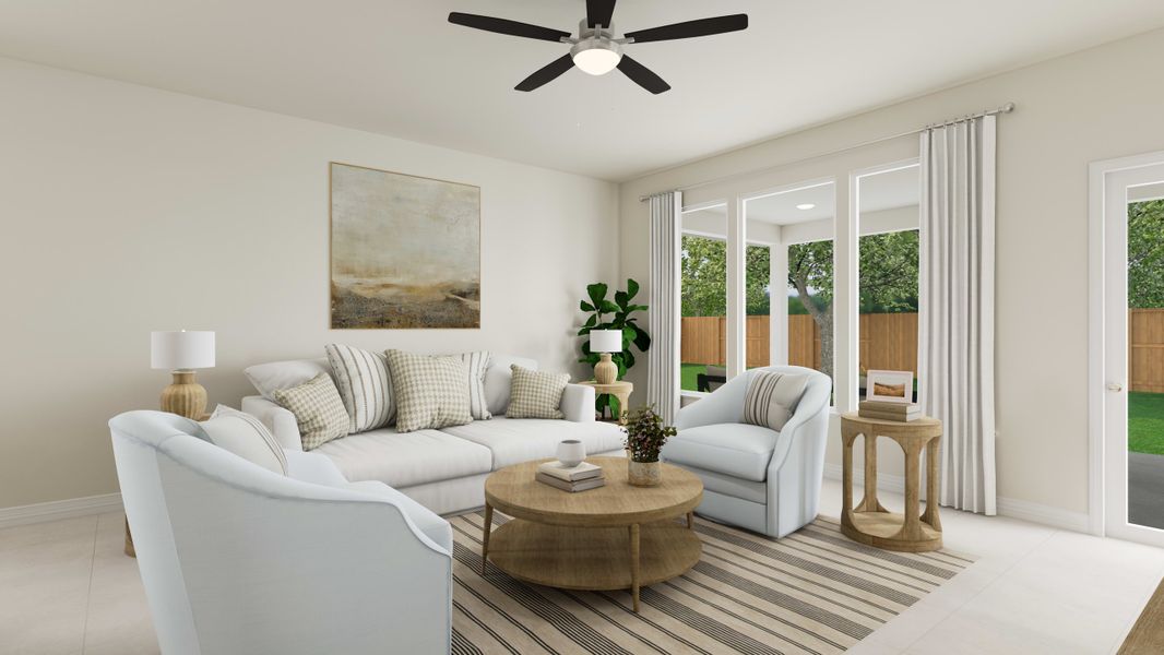 Representative furnished interior of a home built from the Lantana by Tri Pointe Homes in Mason Woods, Cypress (Image 20).