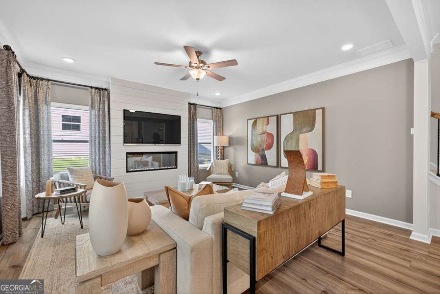 Furnished interior view inside a new home in Cobblestone Crossing Commons, Byron (Image 18). Furnished interior view inside a new home in Cobblestone Crossing Commons, Byron (Image 18).