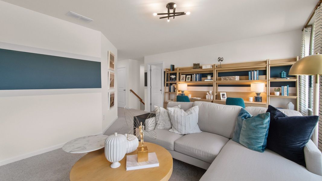 Furnished interior view inside a new home in Weavers Pointe, Zebulon (Image 11).