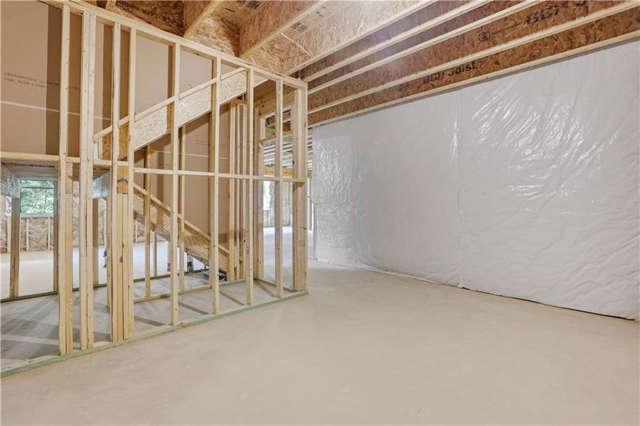 In-progress construction of a new home in Cambridge at Steels Bridge, Canton, GA (Image 47).