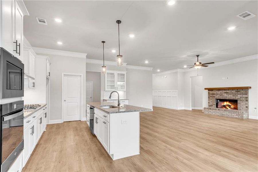 Furnished interior view inside a new home in Hidden Fields, Hoschton (Image 6).