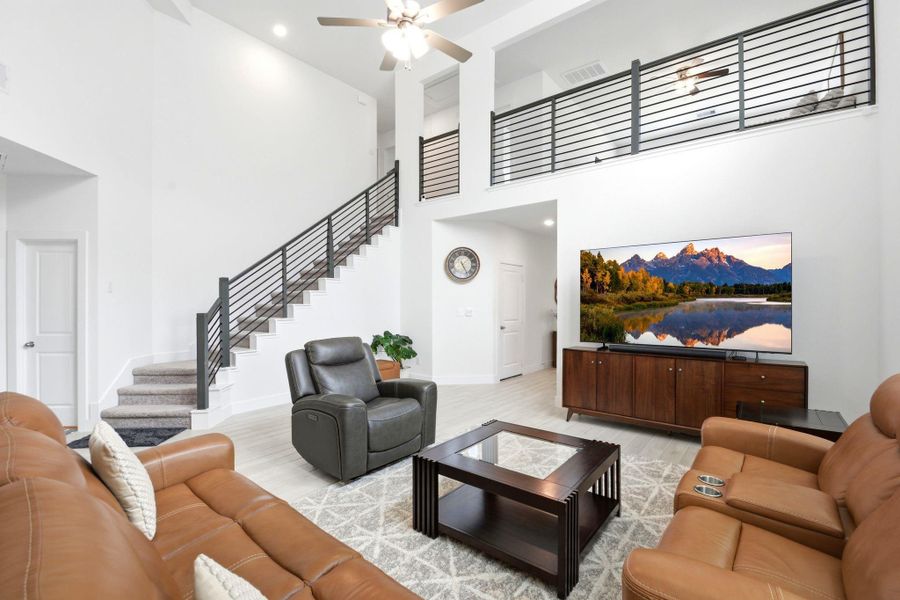 Furnished interior view inside a new home in Massey Oaks, Pearland (Image 13).