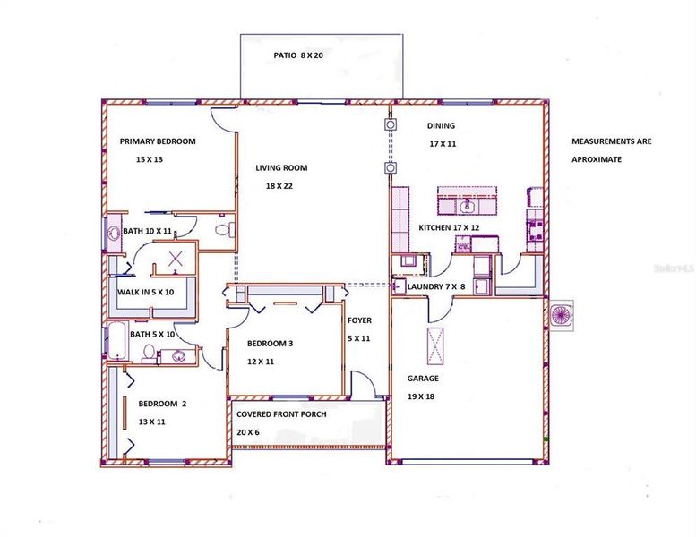 2D floor plan layout of this home in , Plant City, FL (Image 3).