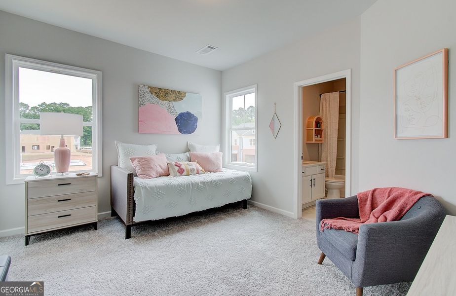 Furnished interior view inside a new home in Millstone at Mundy Mill, Gainesville (Image 18).