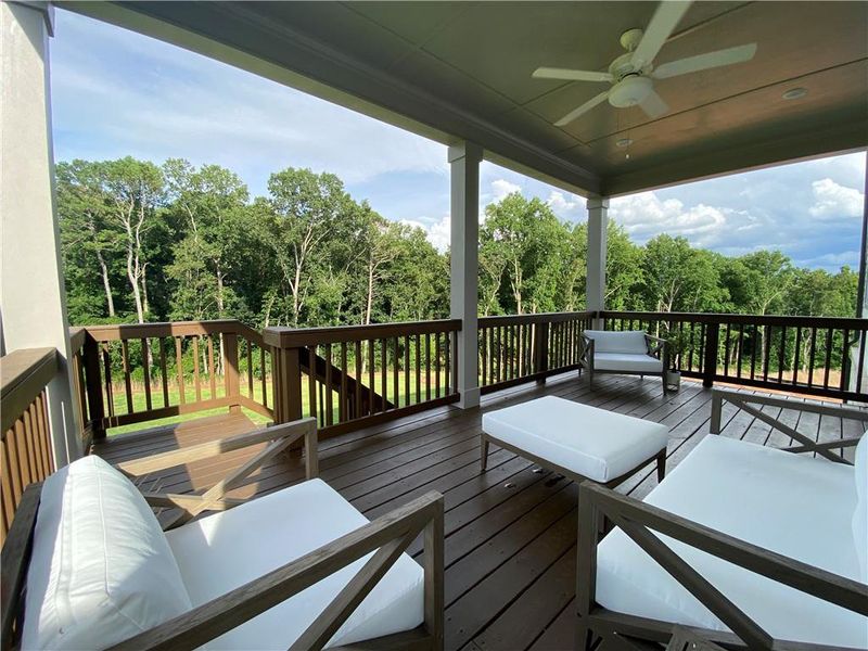 Exterior details and patio area of a home in Estates at Yellow Creek, Cumming (Image 19). Exterior details and patio area of a home in Estates at Yellow Creek, Cumming (Image 19).