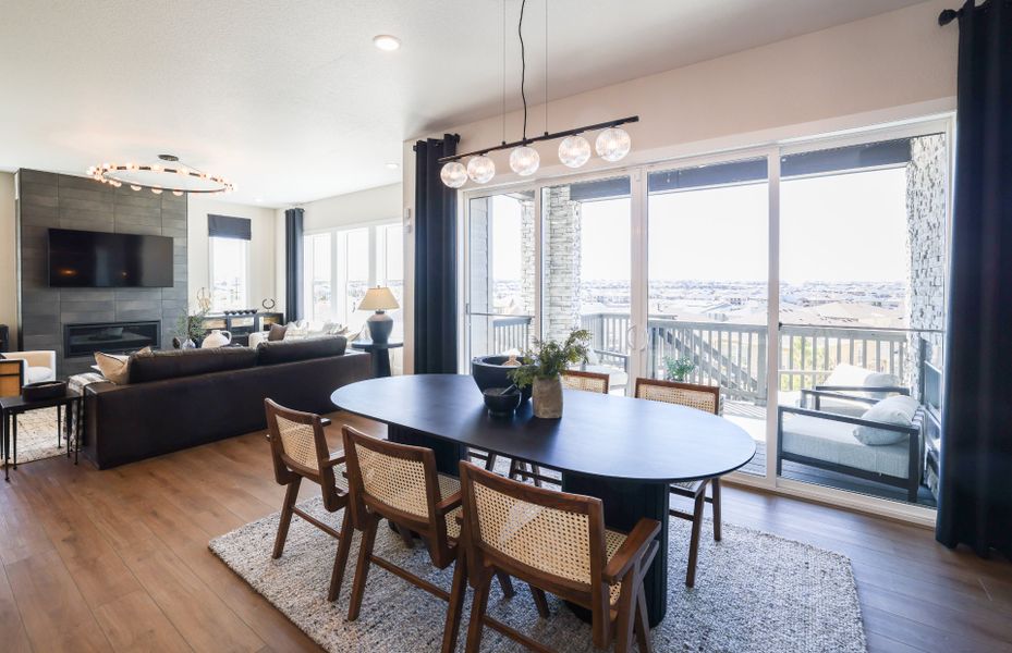 Furnished interior view inside a new home in Hilltop at Inspiration, Aurora (Image 3).