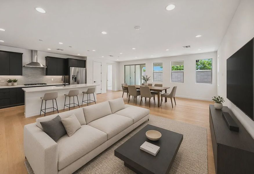Great Room Virtually Staged - 4 of 16
