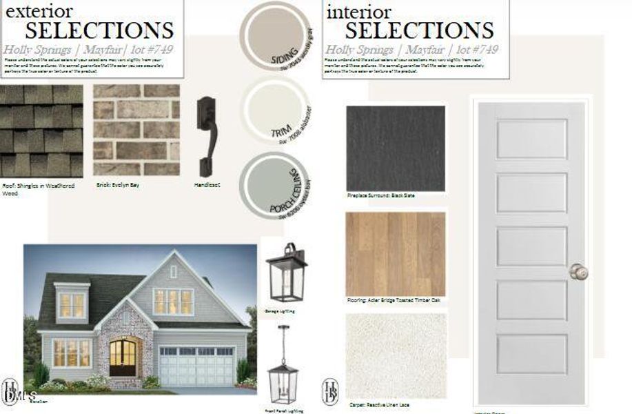 Exterior Interior Selections