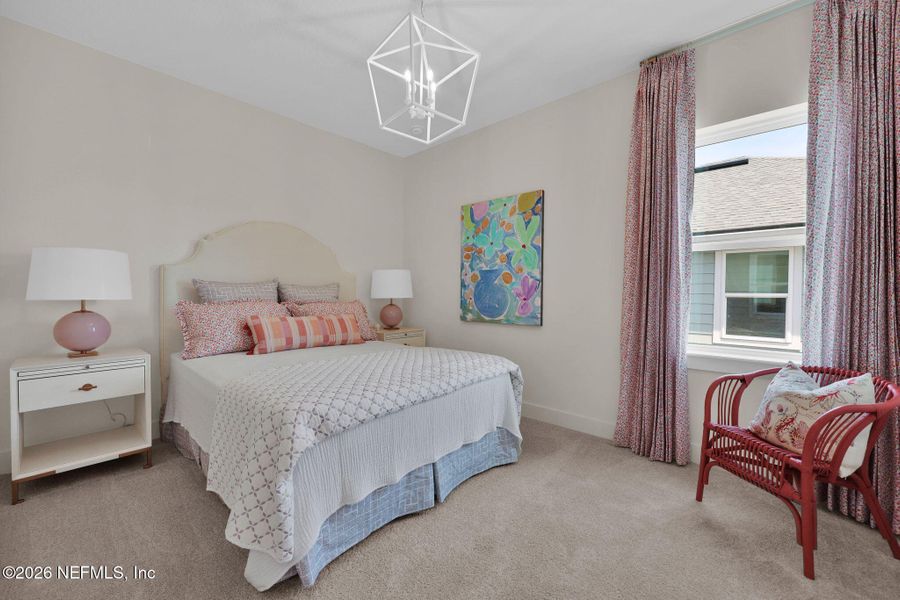 Furnished interior view inside a new home in Mariposa at EverRange 40' Series, Jacksonville (Image 47).