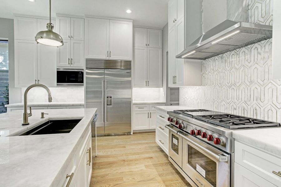 Subzero refrigerator and Wolf appliances. Subzero refrigerator and Wolf appliances.