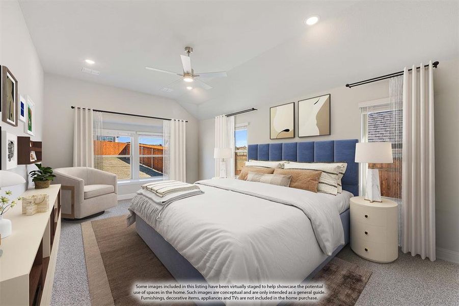 Furnished interior view inside a new home in The Lakes at Parks of Aledo, Aledo (Image 16).