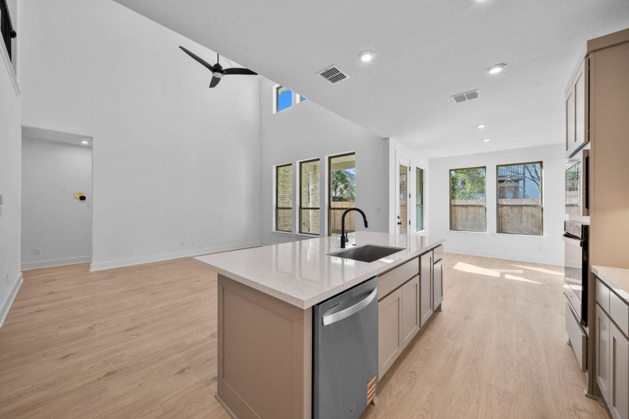 Open concept floorplan