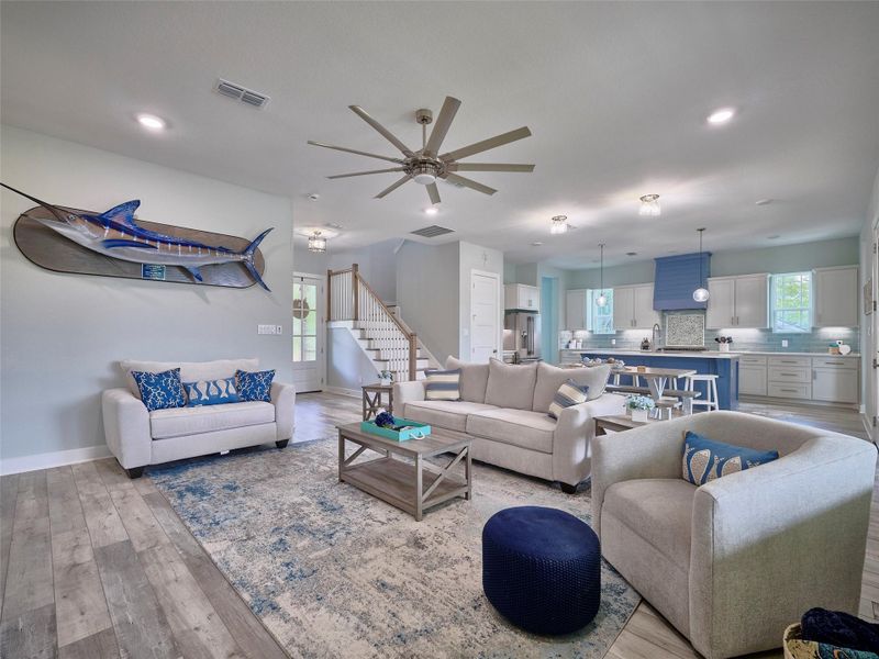 Furnished interior view inside a new home in , Sargent (Image 10). Furnished interior view inside a new home in , Sargent (Image 10).