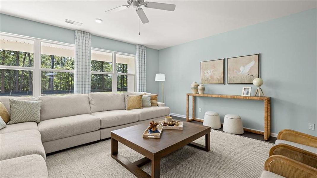 Furnished interior view inside a new home in Jackson Landing, Jefferson (Image 28).