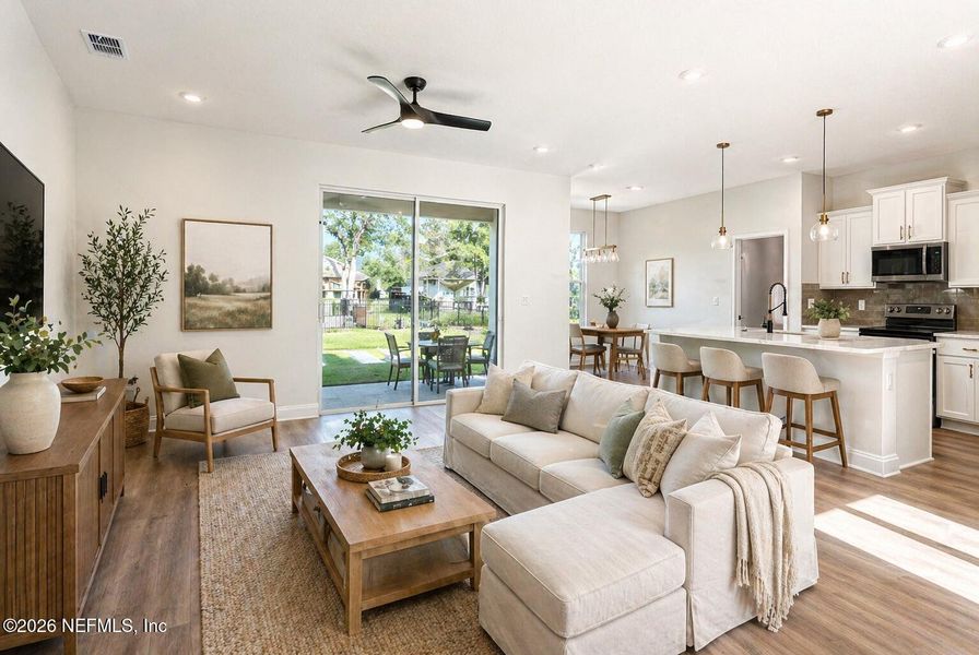 Furnished interior view inside a new home in , Palm Coast (Image 15).