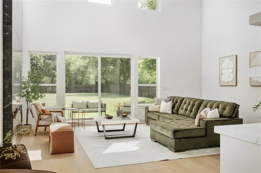 Furnished interior view inside a new home in , Dallas (Image 15). Furnished interior view inside a new home in , Dallas (Image 15).