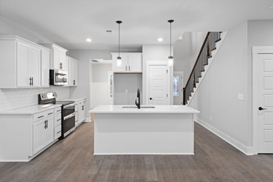 Representative furnished interior of a home built from the Brayden by Rockwood Homes in Park at Oliver Farm, Clarksville (Image 7).