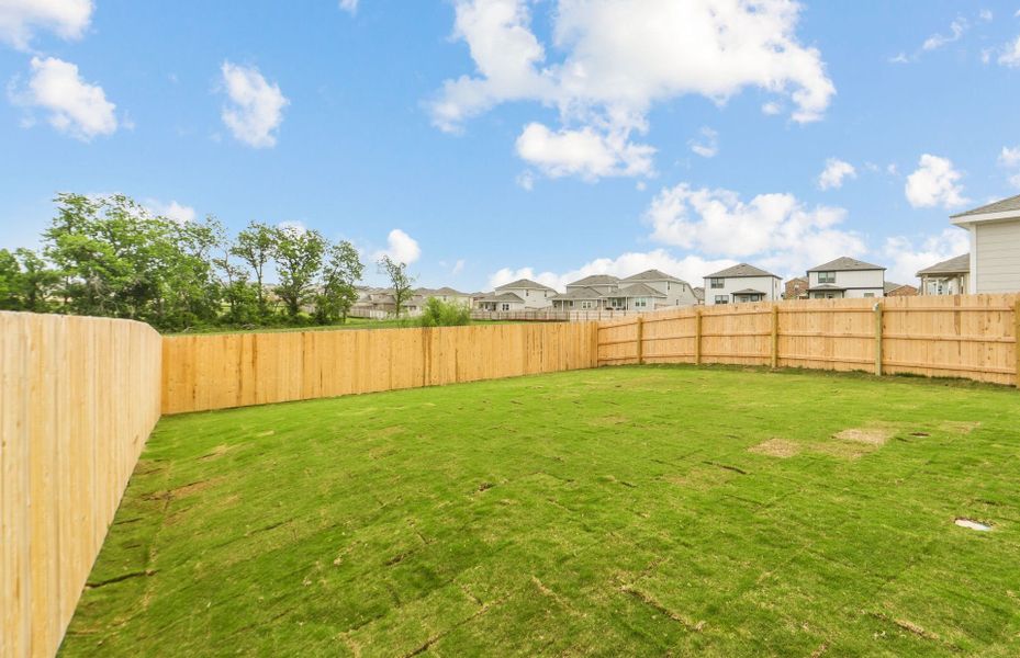 Exterior details and patio area of a home in Sonterra, Jarrell (Image 3).