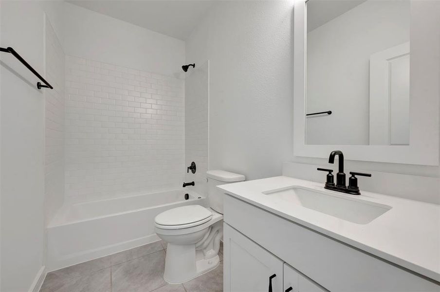 Furnished interior view inside a new home in Aspire at Reunion, Newark (Image 8).