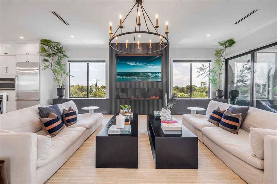 Furnished interior view inside a new home in , New Smyrna Beach (Image 18). Furnished interior view inside a new home in , New Smyrna Beach (Image 18).