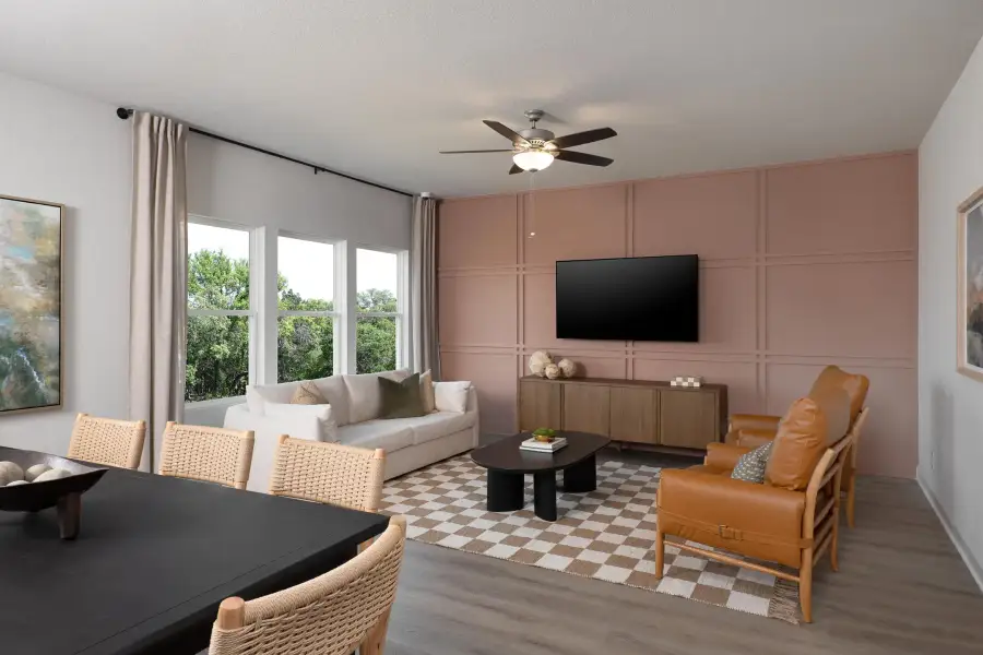 Representative furnished interior of a home built from the Wyatt by Ashton Woods in Saddlebrook Ranch, Schertz (Image 14).