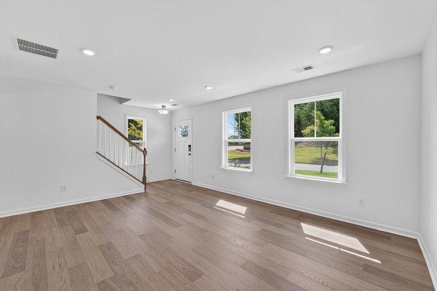 Spacious, unfurnished interior of a new home in Senata at Research Park, Charlotte (Image 20). Spacious, unfurnished interior of a new home in Senata at Research Park, Charlotte (Image 20).