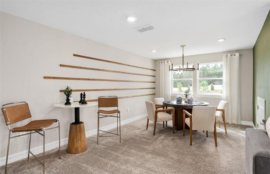 Furnished interior view inside a new home in Willow Ridge, Montverde (Image 17).