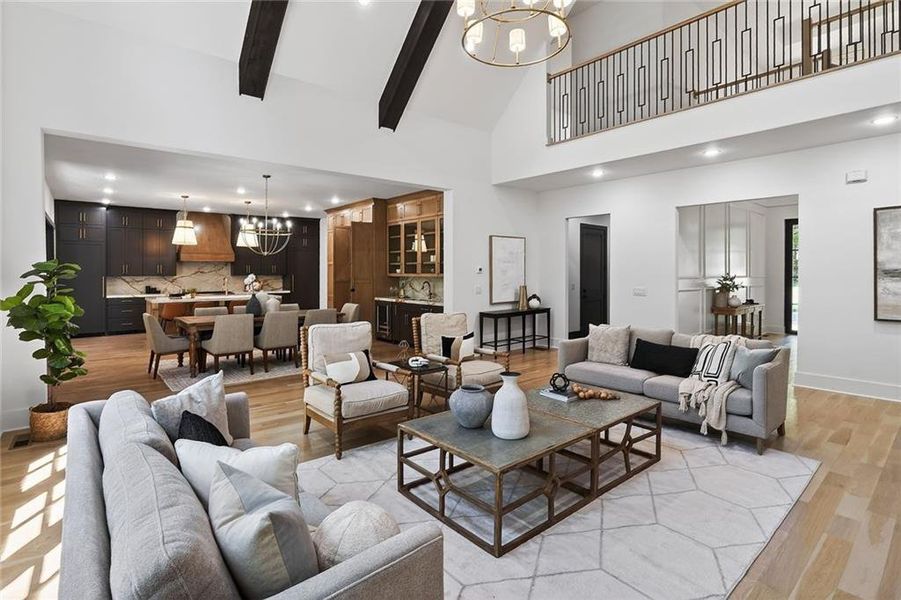 Furnished interior view inside a new home in , Roswell (Image 19).