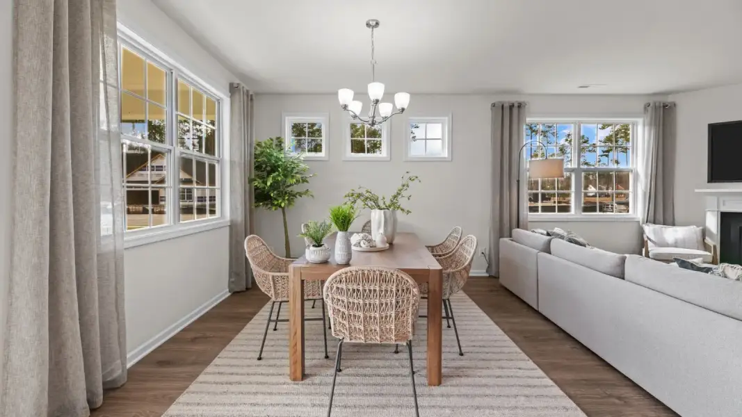 Furnished interior view inside a new home in Chambray, New Bern (Image 9).