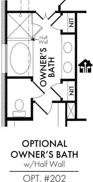 Master Bath – Tub Shower 1/2 Wall Master Bath – Tub Shower 1/2 Wall