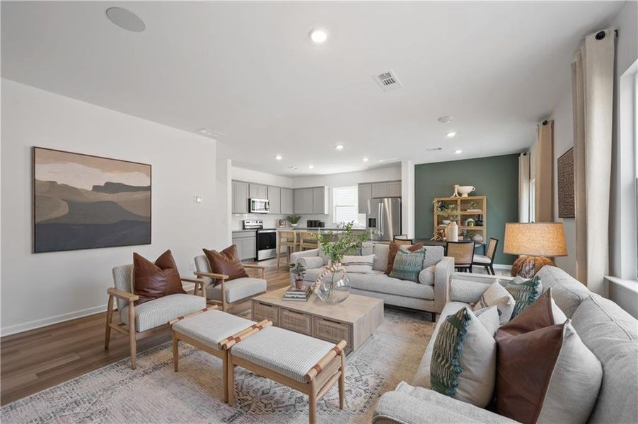 Furnished interior view inside a new home in Avery Ridge, Gainesville (Image 8).