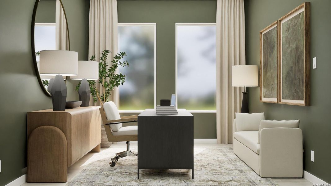 Furnished interior view inside a new home in Brookmill, San Antonio (Image 28).