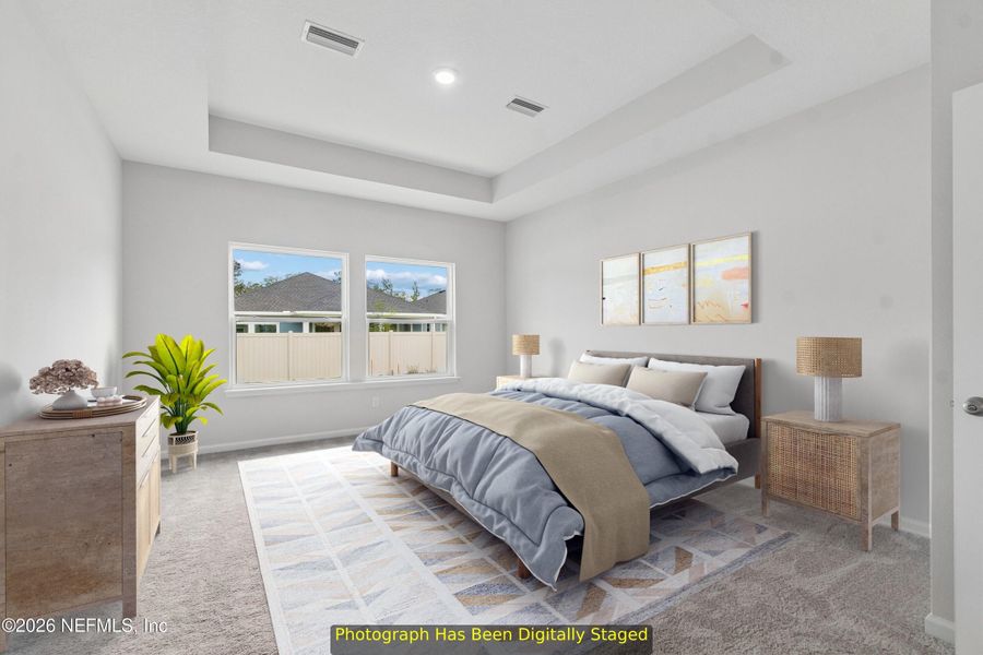 Furnished interior view inside a new home in Tributary 50', Yulee (Image 8).